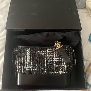 Designer Inspired crossbody tweed bag